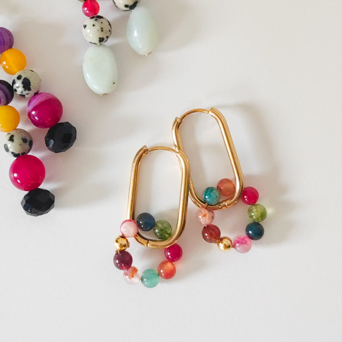 RAINBOW OVAL Hoops