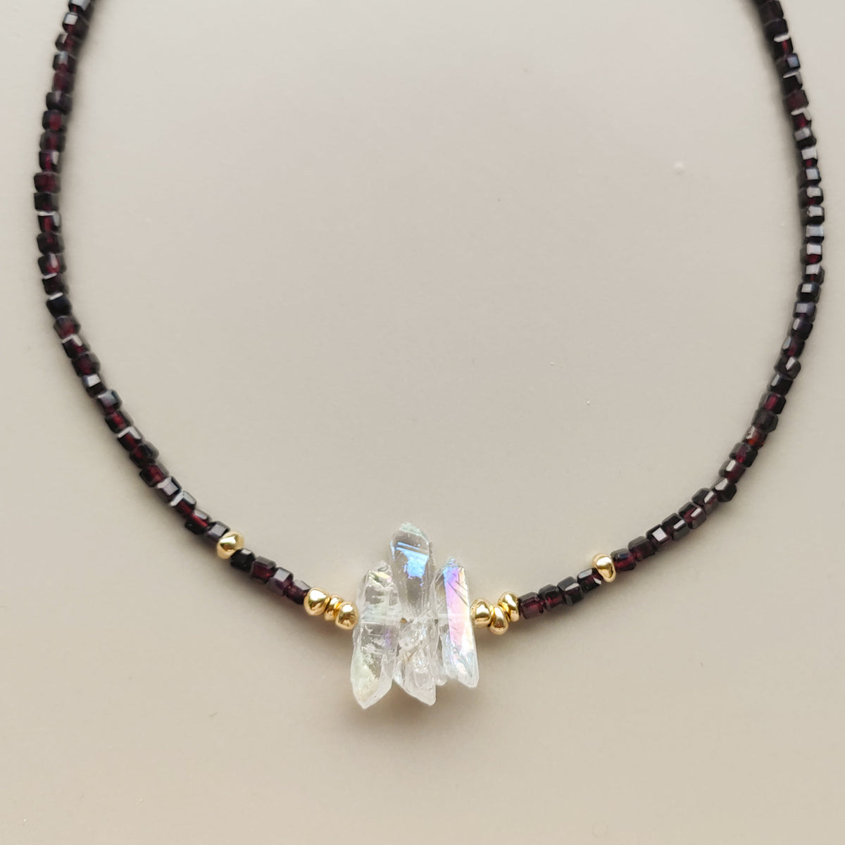 GARNET VEIL Necklace